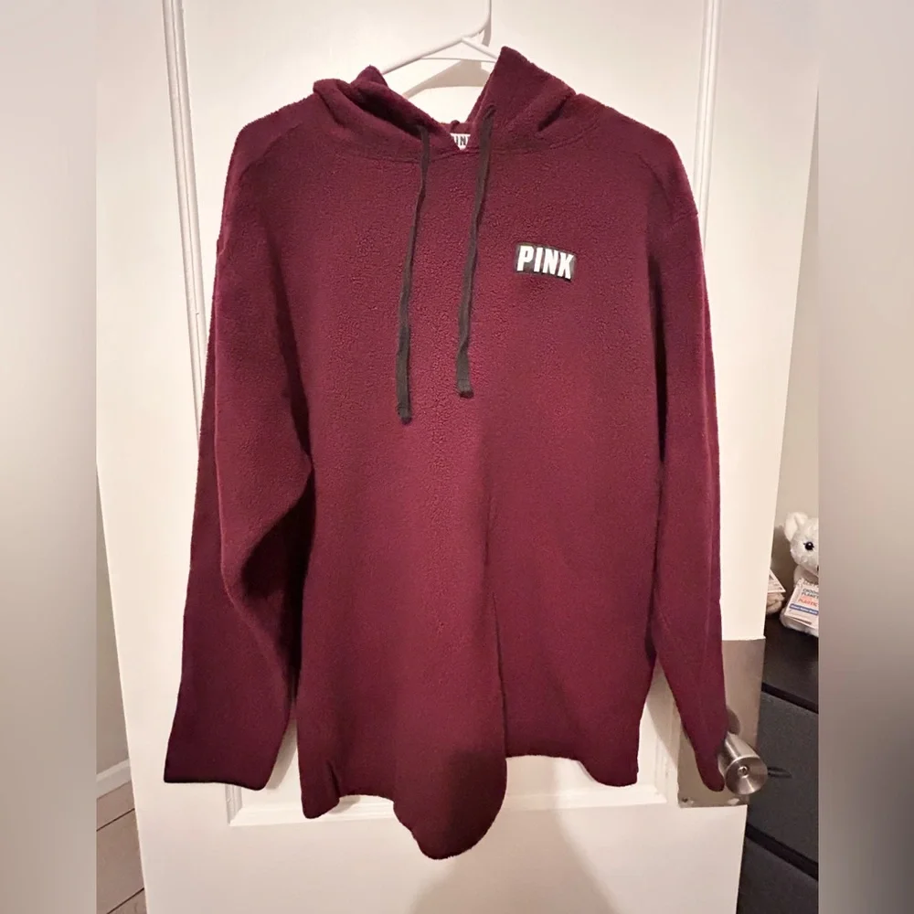 Victoria's Secret Deep Burgundy Hoodie - Picture 2 of 8
